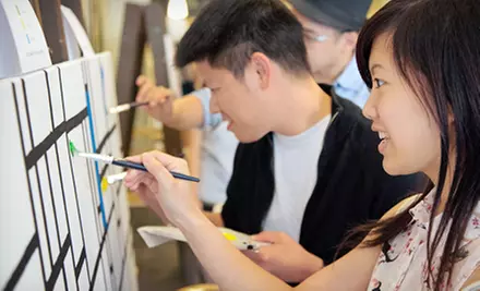 Art Workshop for One or Freestyle Painting for Two with Cafe Drinks at Paintlounge (Up to Half Off) - Primary Image