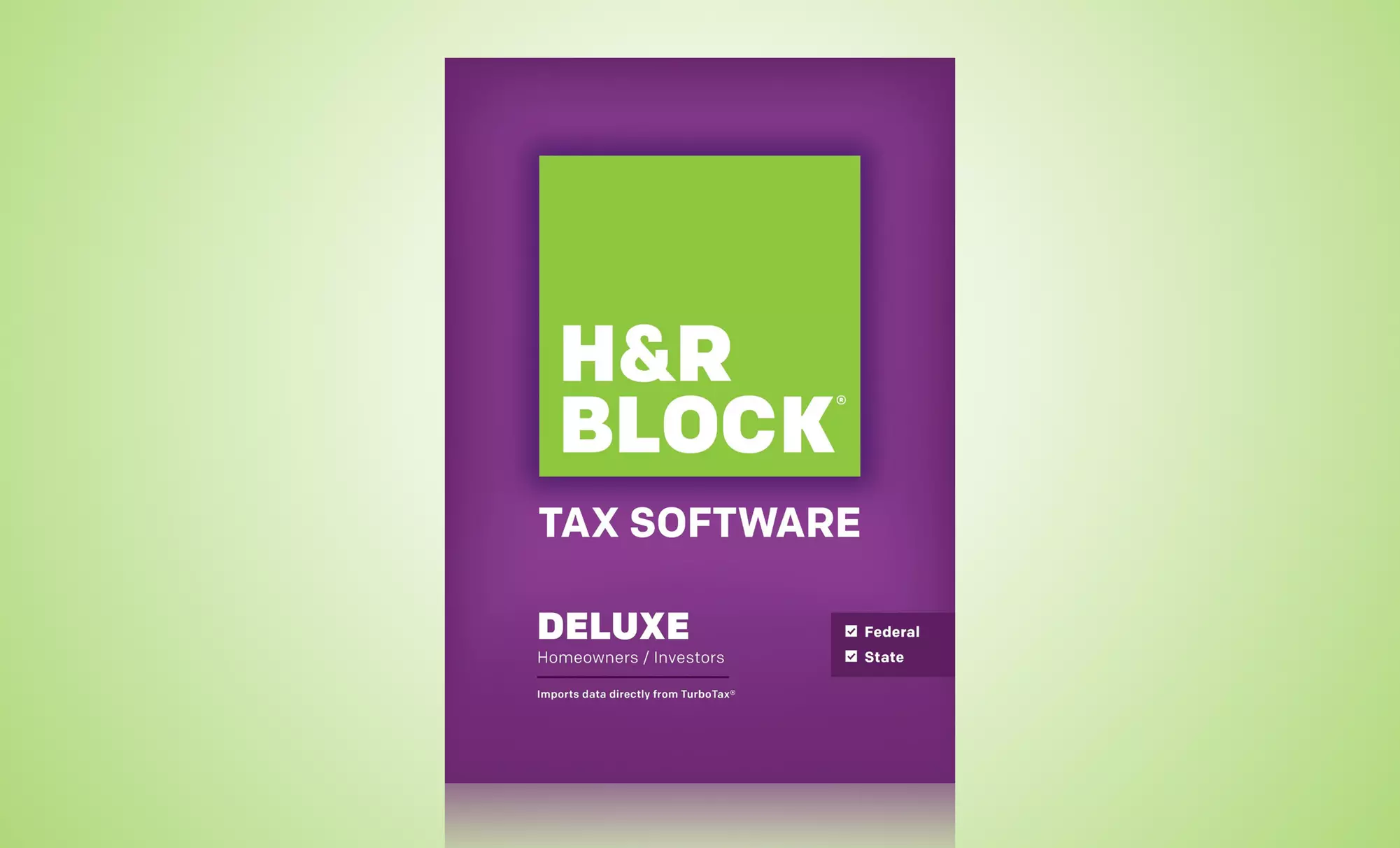 H&R Block At-Home Deluxe Tax Software Including One State Program - Primary Image