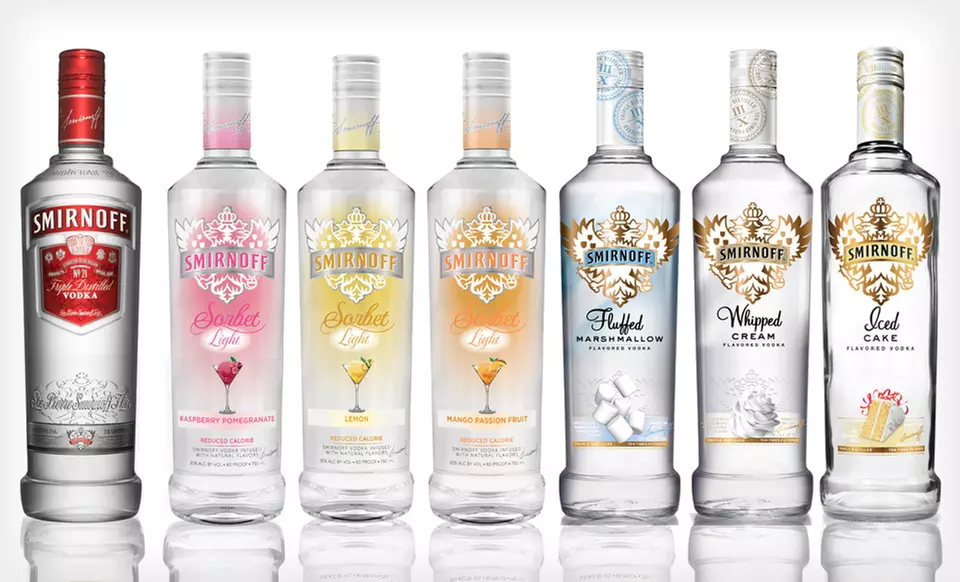 $48.99 for a Customized Pack of Three Smirnoff Vodkas ($65.02 List Price) 8 Flavors Available. Shipping Included. - Primary Image