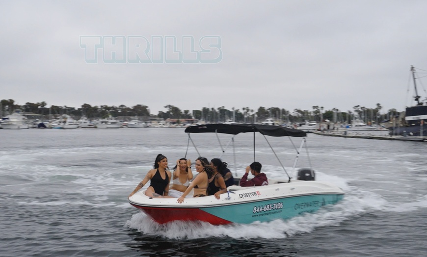 Image 2: Deluxe Party Speed Boat Rentals with OverWater on Mission Bay