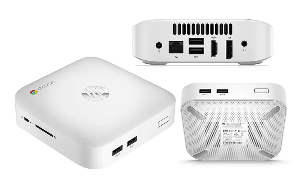 HP Chromebox PC with Intel Celeron 2955U CPU, 2GB RAM, and 16GB SSD (Manufacturer Refurbished) - Primary Image