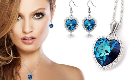 Gioielli Cuore dell'Oceano con SWAROVSKI ELEMENTS. Vari set disponibili