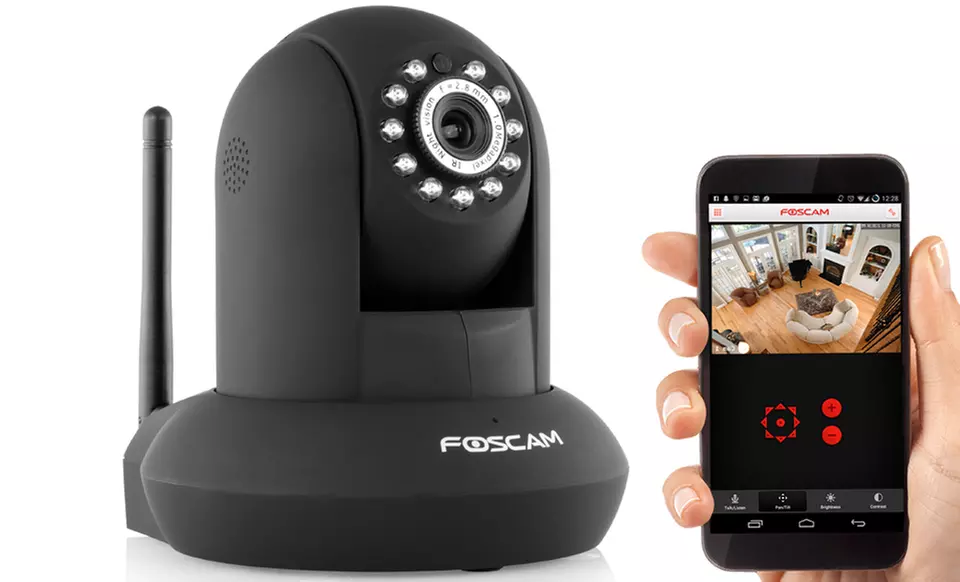 Foscam FI9821W V2 HD 1280 x 720p H.264 Wireless/Wired Pan/Tilt IP Camera - Primary Image