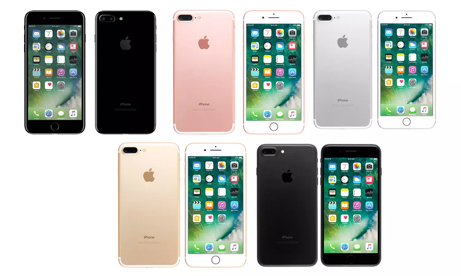 Apple iPhone 7 Plus 128GB 4G LTE Smartphone with MFi-Certified Lightning Cable for AT&T (Refurbished B-Grade) - Primary Image