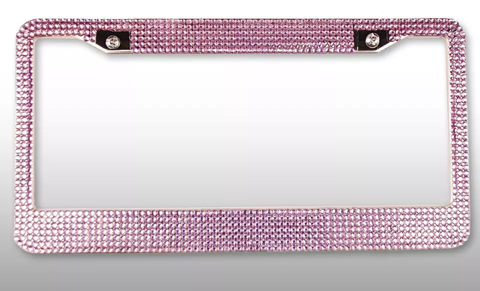 Bling Crystal Rhinestone License-Plate Frame - Image 6