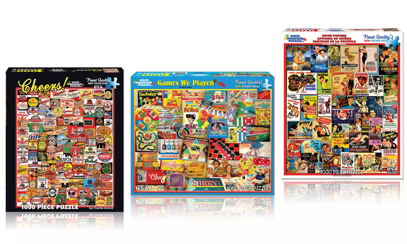 1,000-Piece Nostalgic Collage Jigsaw Puzzles - Primary Image