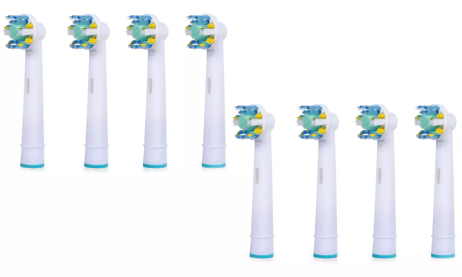 4, 8, 12 ou 16 têtes de brosse à dents compatibles Oral-B Dual et Floss - Second Medium