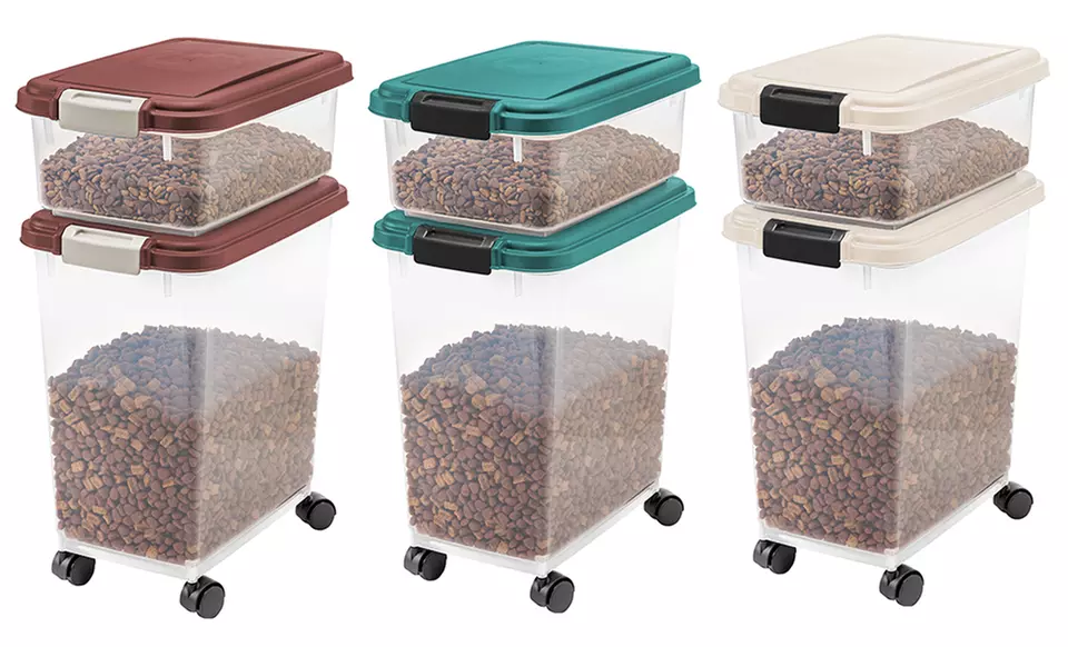 3-Piece Pet-Food Storage-Container Set. Multiple Colors Available. Free Returns. - Primary Image