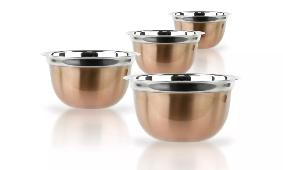 Stainless Steel German Mixing-Bowl Set (4-Piece) - Second Medium