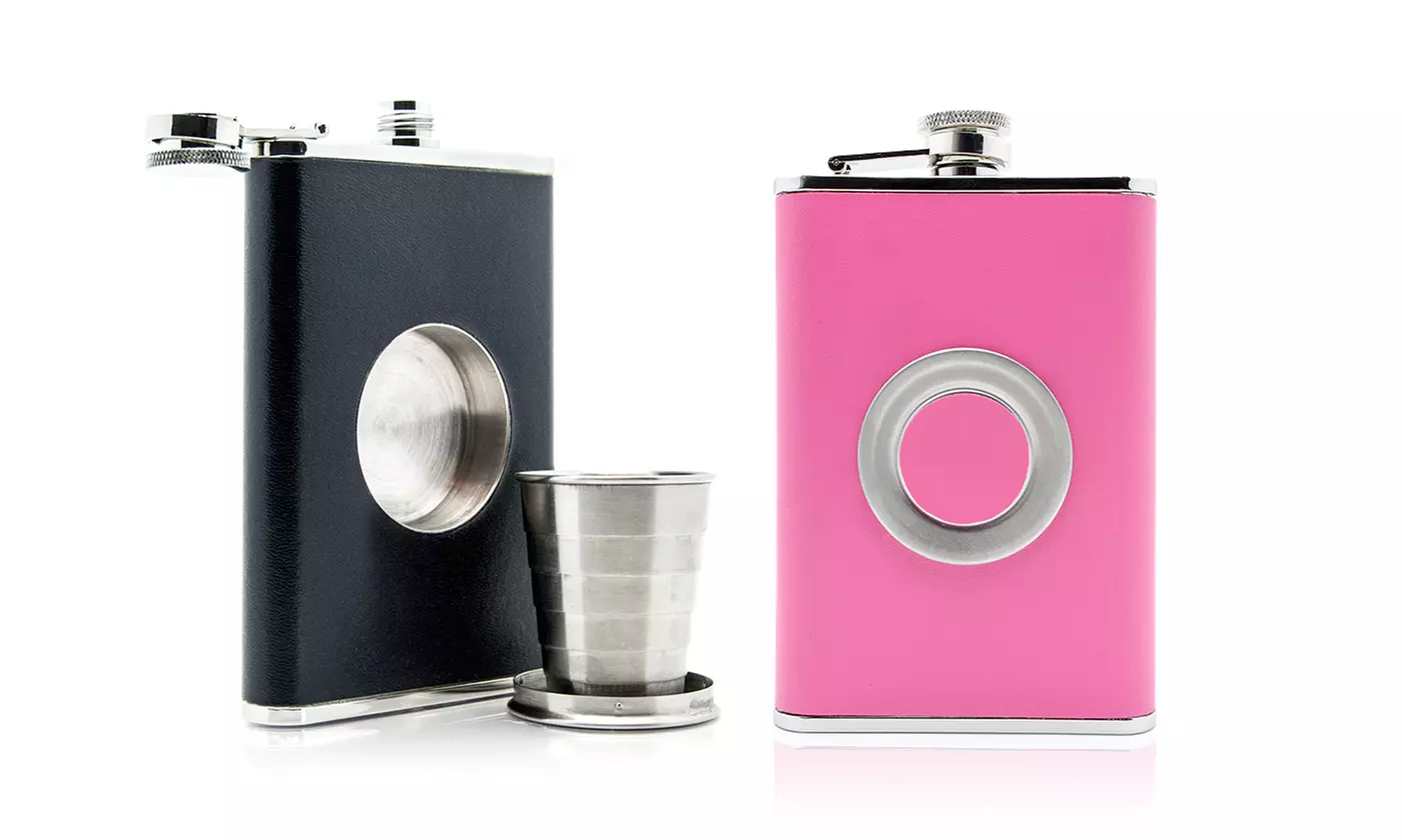 Shot Flask with Collapsible Shot Glass - Primary Image