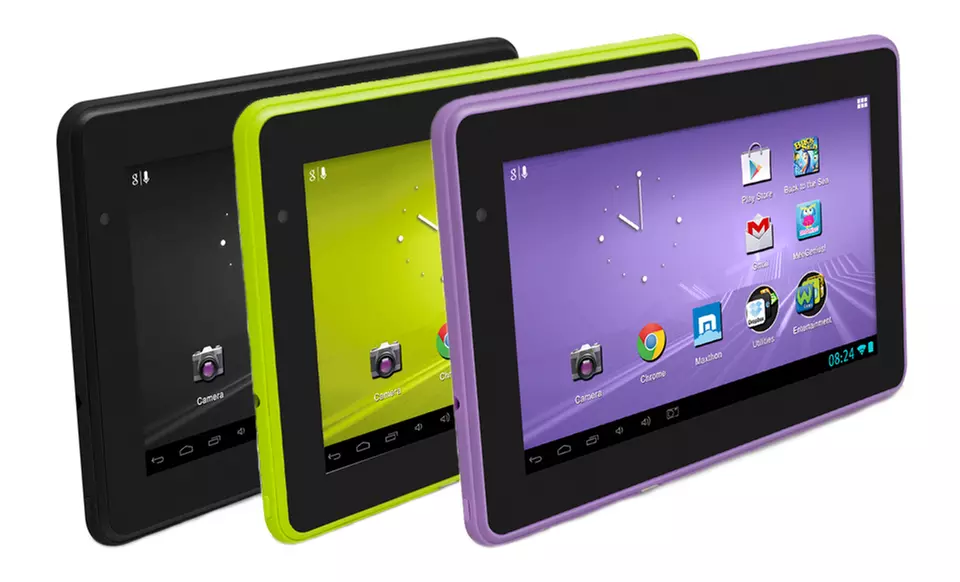 D2 7" Pad Deluxe 4GB Tablet and Keyboard Case Bundle with Google Play. Multiple Tablet Colors Available. Free Returns. - Primary Image