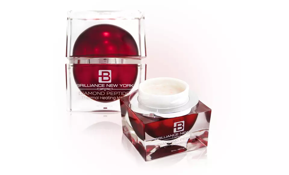 Brilliance New York Ruby Thermal Heating Mask, Facial Serum, and Face Cream Bundle - Second Medium