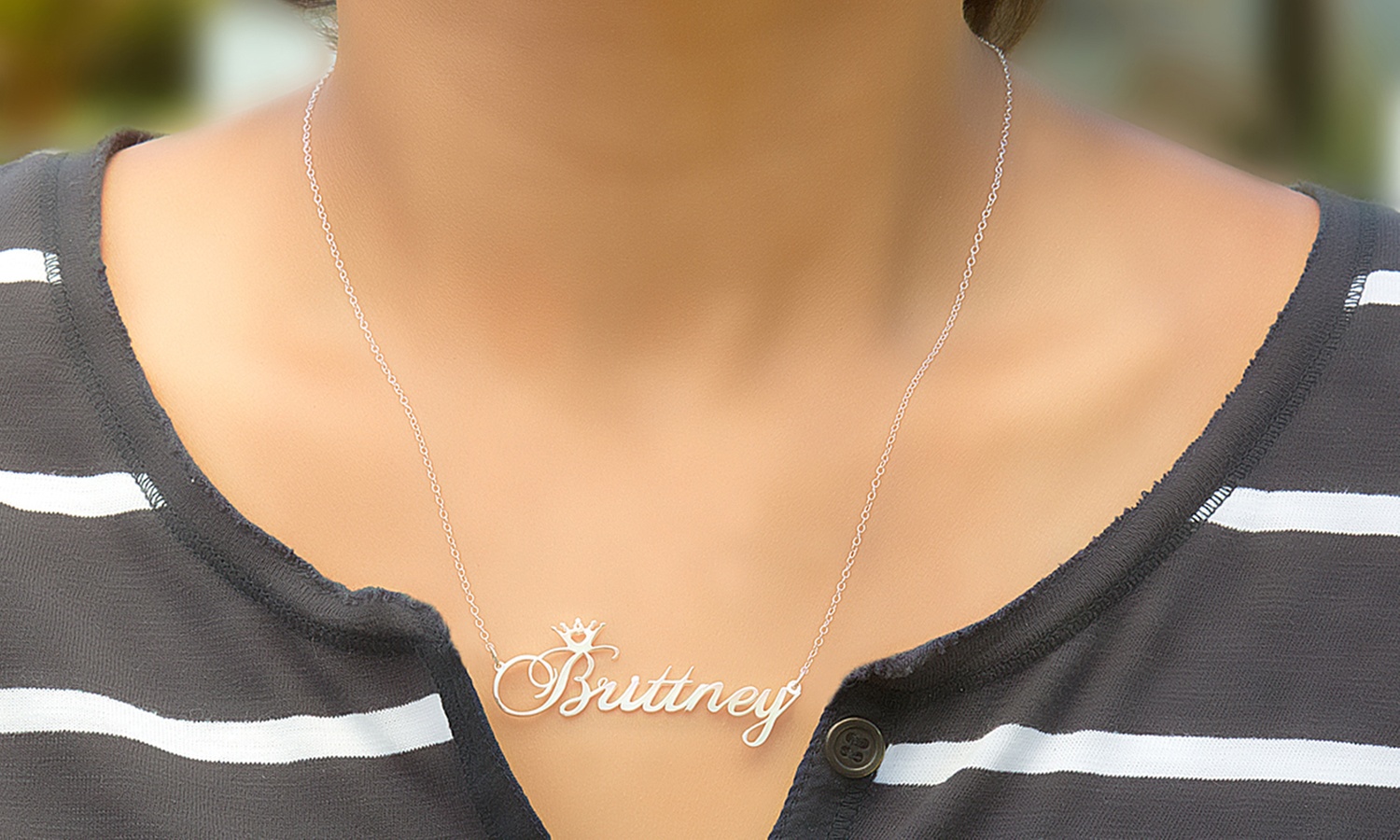 Up to 91% Off Personalized Name Crown Necklaces