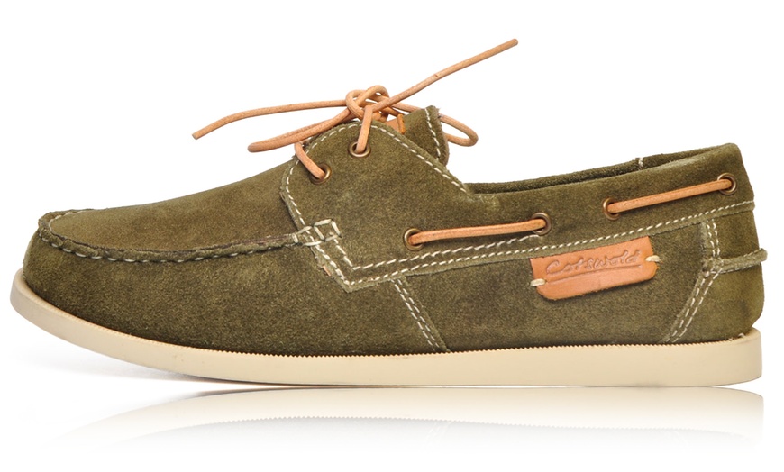 Image 1: Cotswold Mitcheldean Men's Boat Style Shoes