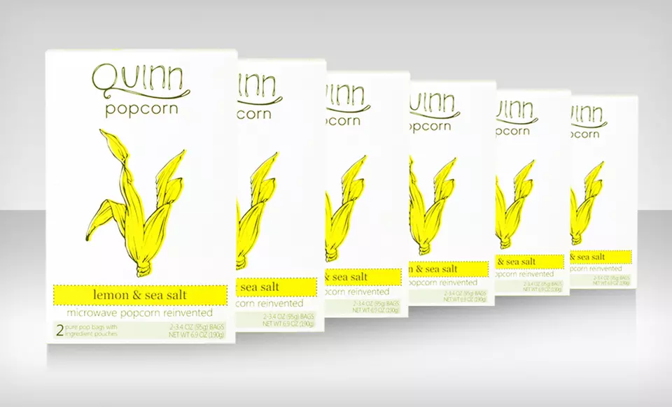 6-Pack of Quinn Microwavable Popcorn. Multiple Flavors Available. - Second Medium