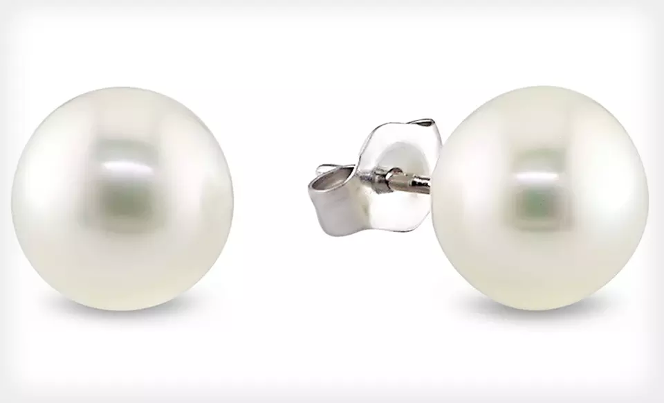 $4 for One Pair of 7- to 8-Millimeter Cultured Freshwater-Pearl Earrings ($29.99 List Price). Free Returns. - Primary Image