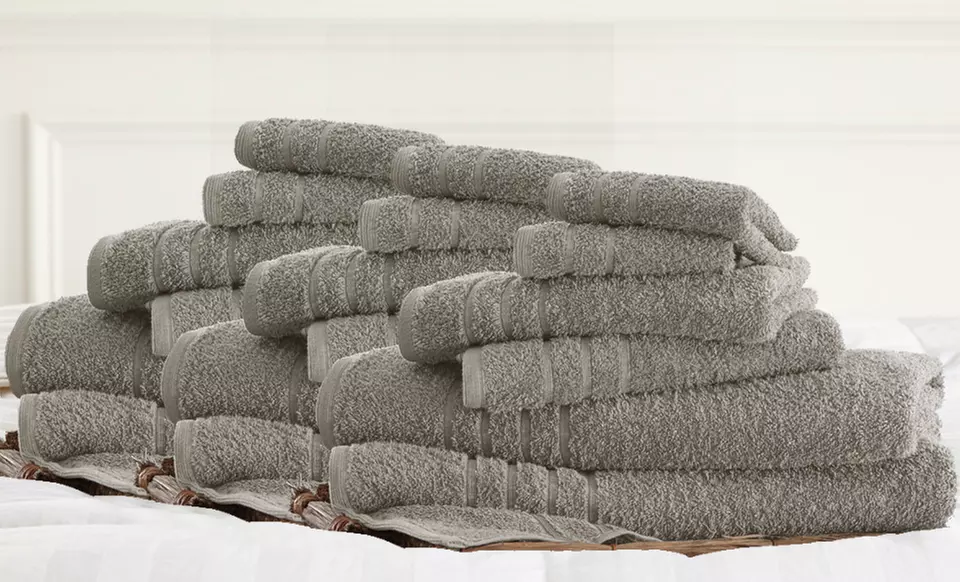 18-Piece 100% Egyptian Cotton Towel Sets - Primary Image