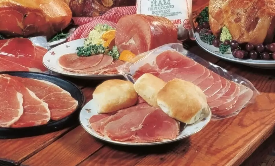 Johnston County Hams Cooked Deli Sliced Country Ham; 4 8 Oz. Packages - Primary Image
