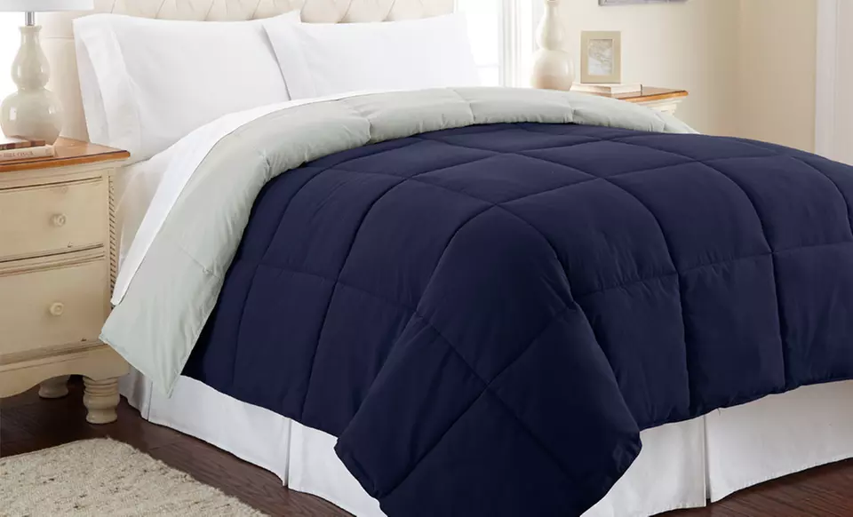 All Seasons Reversible Down Alternative Comforter - Primary Image