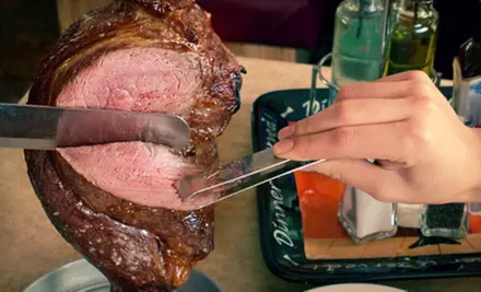 $49 for a Brazilian Meal for Two with a Bottle of Wine at Red & Green Brazilian Steakhouse (Up to $99.89 Value) - Primary Image
