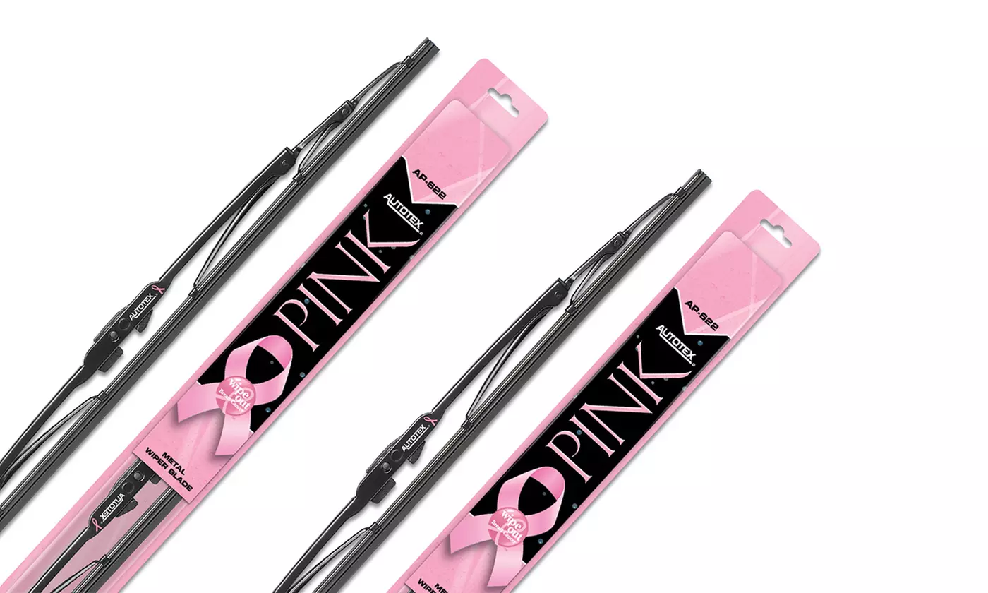 Autotex Pink Breast Cancer Awareness Windshield Wipers - Second Medium