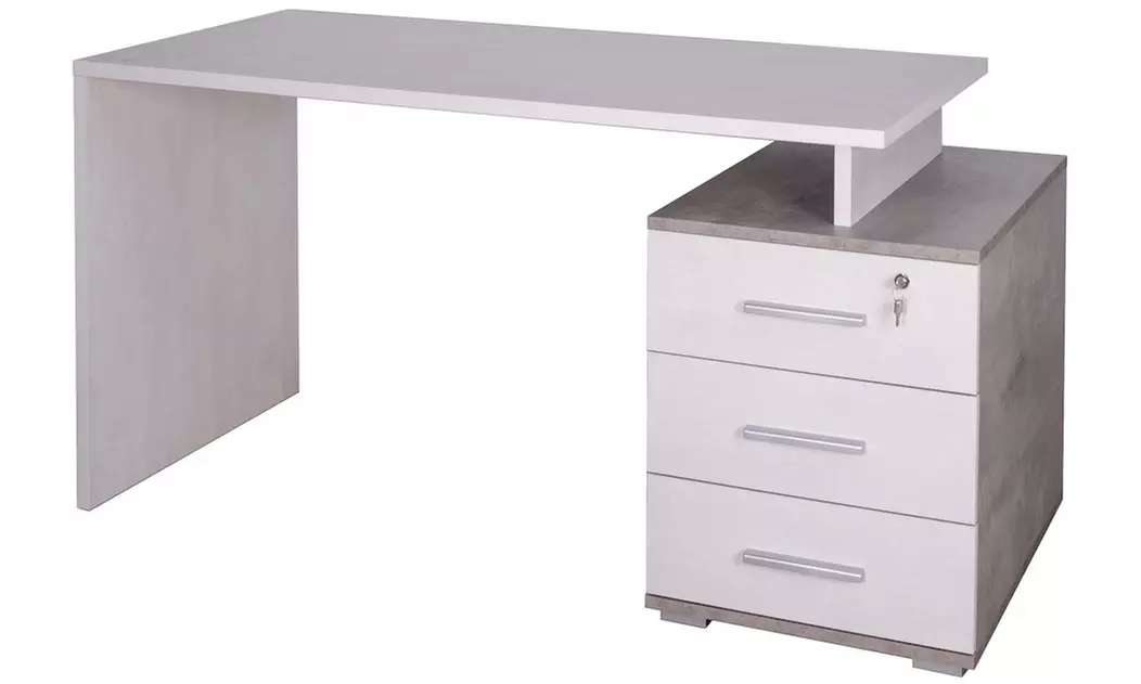 Scrivania da ufficio con cassetti Made in Italy