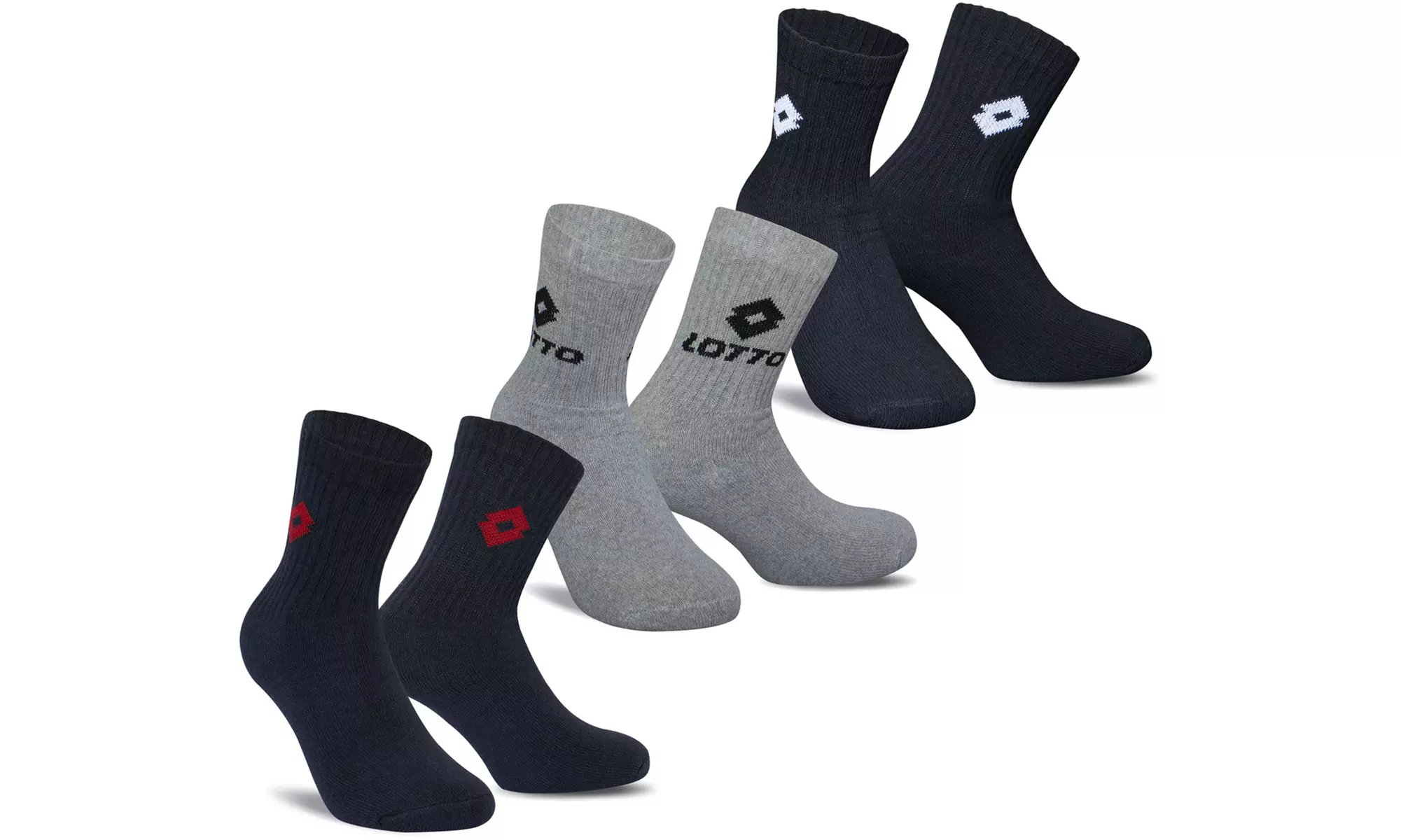 6, 12 o 15 paia di calzini sportivi Sergio Tacchini o Lotto