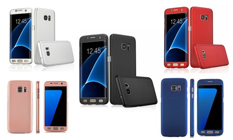Cover per smartphone con vetro temperato per Samsung S6 e S7 disponibili in vari colori