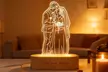 Niestandardowa drewniana lampa nocna 3D z personalizowanym zdjęciem z Justyling (do -85%) - Image 4