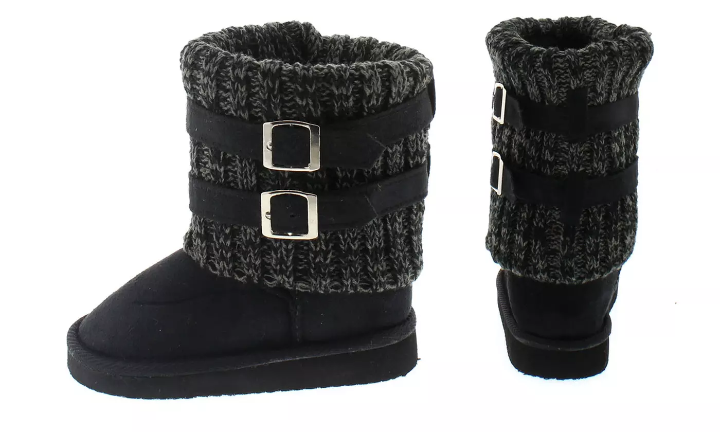 Girls' Sweater Boots - Second Medium