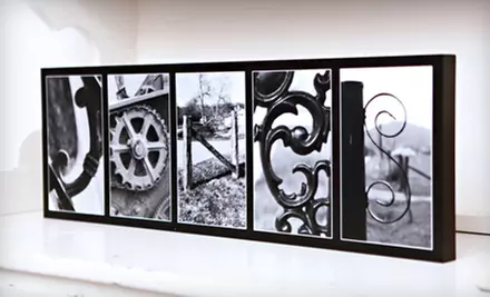 Custom Alphabet Gallery Block, Signature Board, or Framed Names from Frame The Alphabet (Up to 56% Off) - Primary Image
