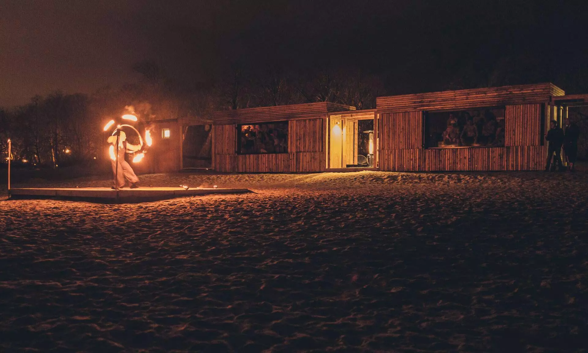 Wejście do sauny na plaży z pakietem saunowicza dla 1 osoby