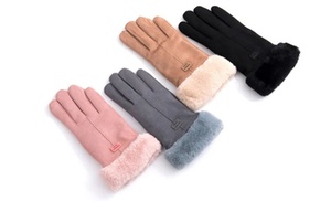 Sherpa-Lined Women's Winter Gloves