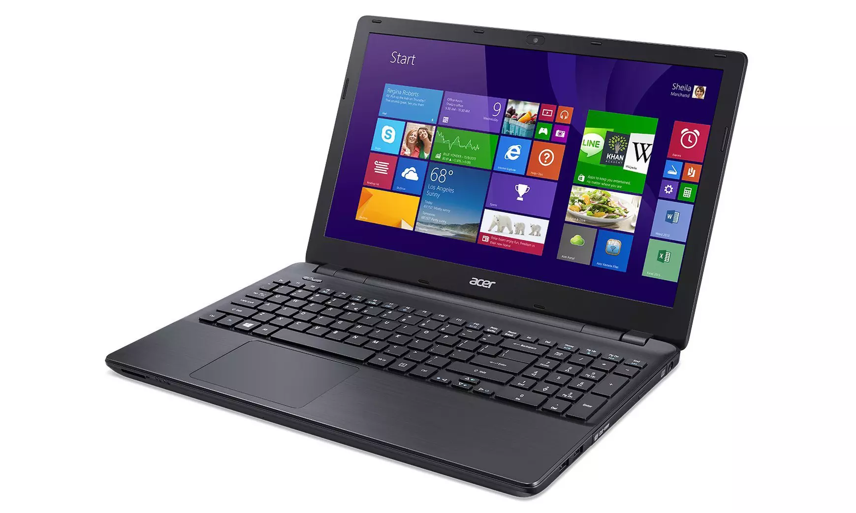 Acer Aspire E5-511-P0GC 15.6" Laptop with Intel Quad-Core 2.16GHz Processor and 4GB RAM (Manufacturer Refurbished) - Second Medium