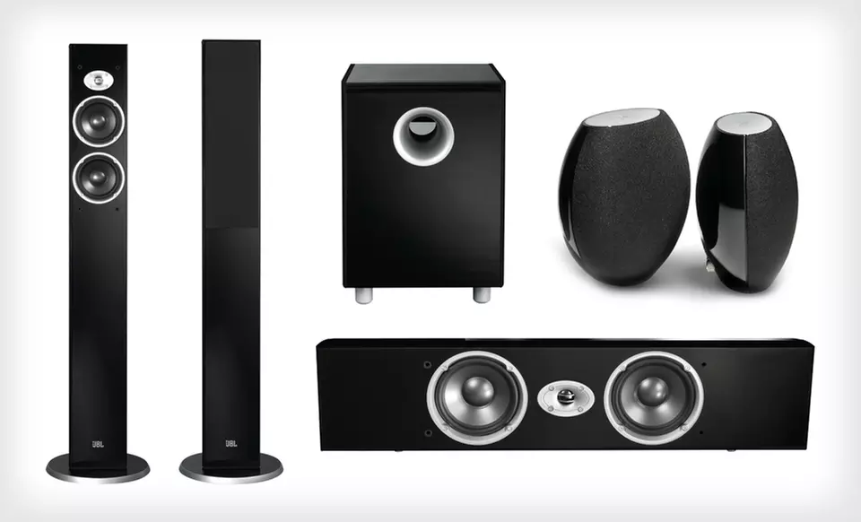 JBL Home Theater Speakers (Up to 63% Off). Four Options Available. Free Shipping and Free Returns. - Primary Image