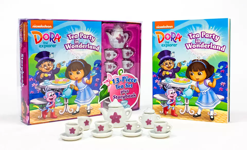 Dora the Explorer Storybook and Tea Party Set - Primary Image