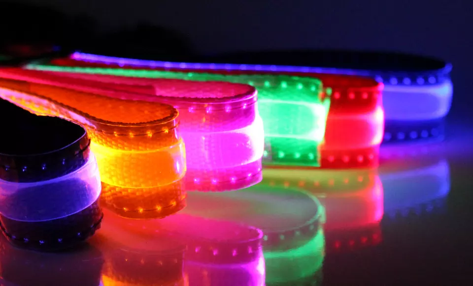 Light-Up LED Dog Safety Collars. Multiple Sizes Available from $6.99–$8.99. - Primary Image