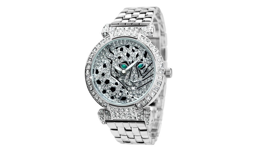 Image 21: Reloj de pulsera elegante con cristales brillantes de SC Crystal
