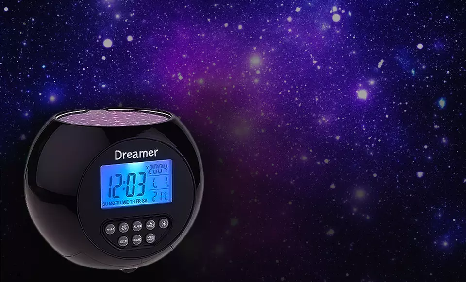 $13.99 for Dreamer Starlight Projector Clock ($39.99 List Price). Free Returns. - Primary Image