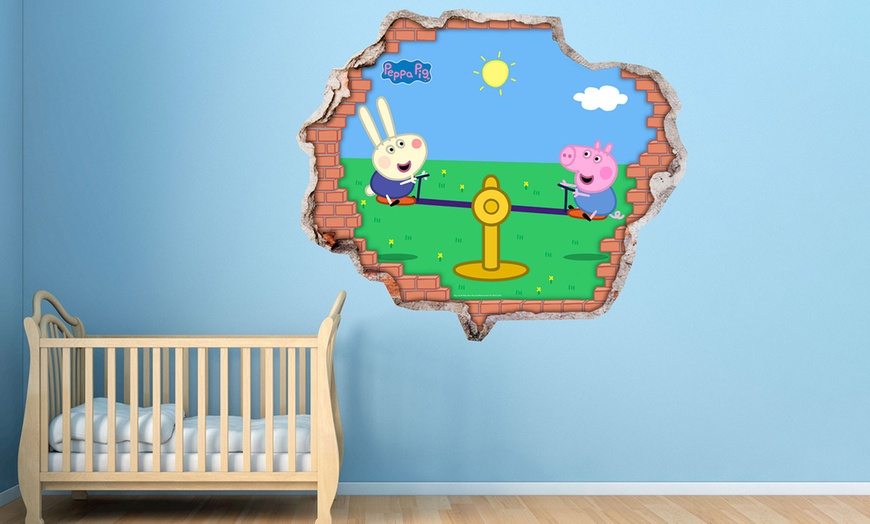 Image 4: Peppa Pig Vinyl Wall Stickers