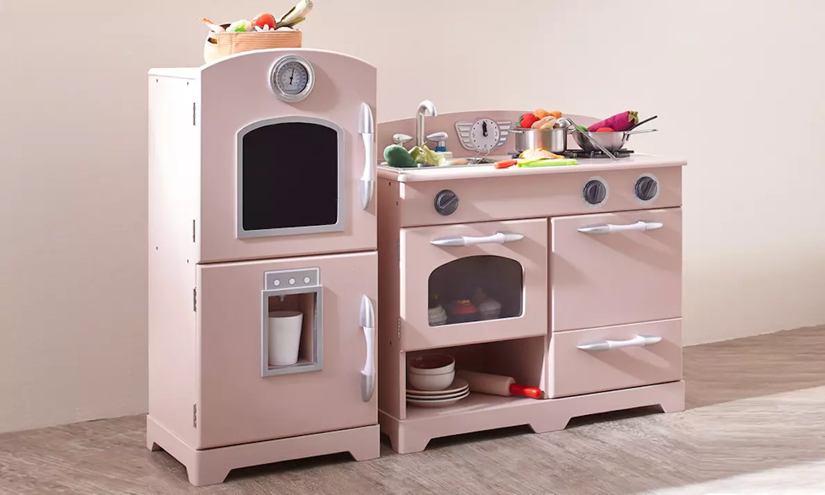 Teamson Kids' Pink Play Kitchen Set (2-Pieces) - Primary Image