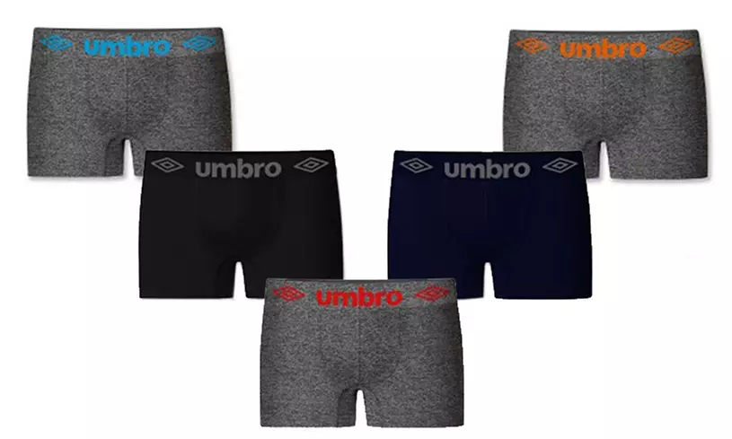 Pack de 5 boxers microfibres pour Homme de la marque Umbro - Primary Image