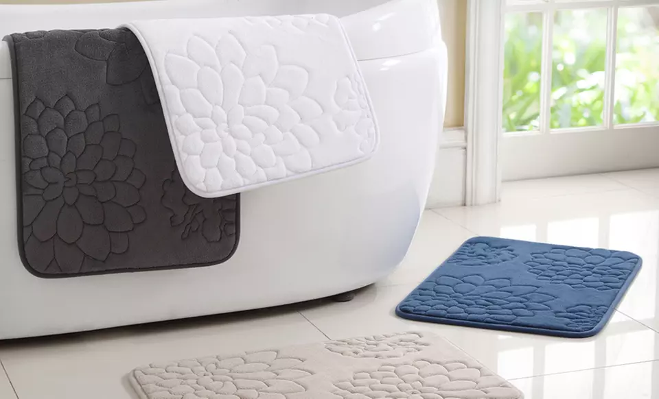 Two-Piece Memory-Foam Bath-Mat Set ($59.98 List Price). Multiple Colors Available - Primary Image