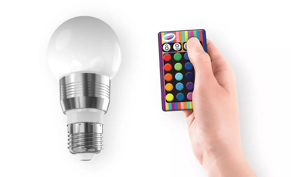 Crayola Color Changing LED Light Bulb with Remote Control - Primary Image