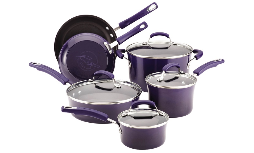 Rachael Ray 10 Pc Cookware Groupon Goods 5460