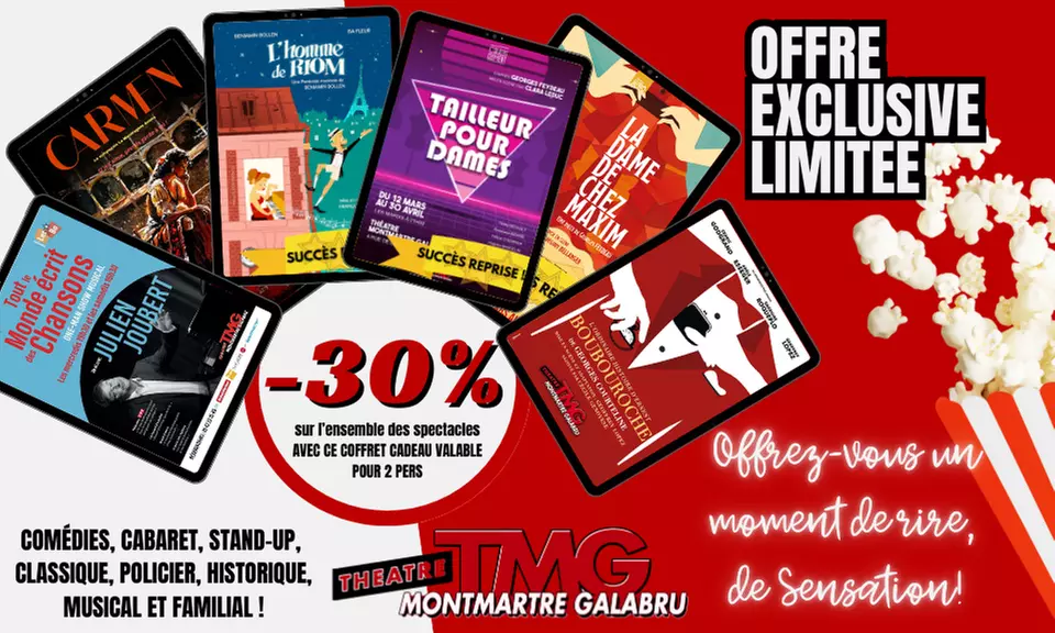 Escapade culturelle au Théâtre Michel Galabru : 2 places valables jusqu'à fin 2025 (34% de réduction) - Primary Image