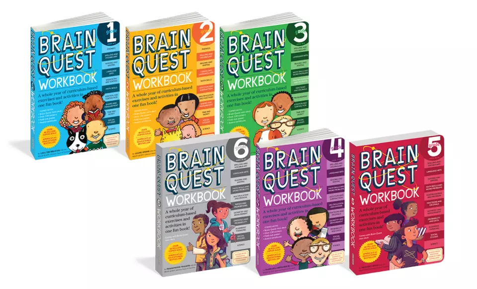 Brain Quest Deck/Workbook Sets for 1st-6th Grade - Primary Image
