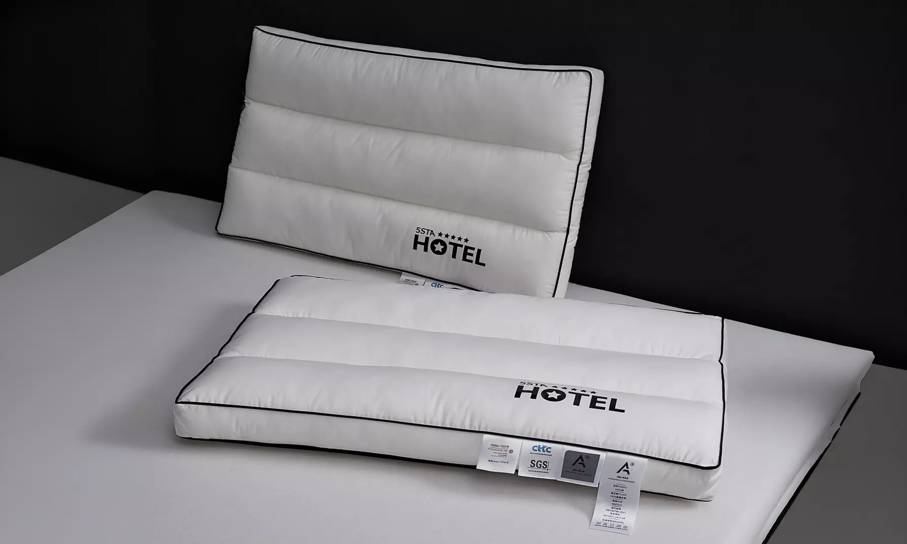 100% Cotton Five Star Hotel Pillow 2 Pack Set