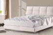 Lit Flamingo en Simili cuir ou en suédine, avec matelas en option. Livraison offerte - Second Medium