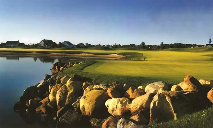 18-Hole Round of Golf for Two or Four Including Cart Rental and Range Balls at Grey Hawk Golf Club (Up to 53% Off) - Primary Image